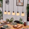 Bassagoda hanging light, pendant light Ecru, black, 5-light sources