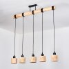 Granja hanging light, pendant light Ecru, black, 5-light sources