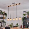 Sabadim hanging light, pendant light Ecru, black, 5-light sources