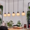 Sabadim hanging light, pendant light Ecru, black, 5-light sources