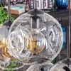 Ripoll hanging light, globe light, pendant light Amber, clear, Smoke-coloured, 6-light sources