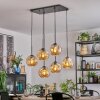 Ripoll hanging light, globe light, pendant light Amber, 6-light sources