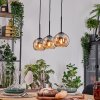 Koyoto hanging light, globe light, pendant light Ecru, black, 3-light sources