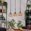 Koyoto hanging light, globe light, pendant light Ecru, black, 3-light sources