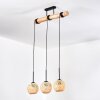 Basto hanging light, pendant light Ecru, black, 3-light sources