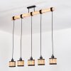 Ramila hanging light, pendant light Ecru, black, 5-light sources