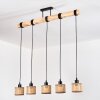 Barcos hanging light, pendant light Ecru, black, 5-light sources