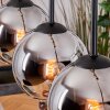 Koyoto hanging light, globe light, pendant light Ecru, black, 5-light sources
