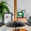 Koyoto ceiling light, globe light gold, black, 5-light sources