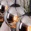 Koyoto hanging light, globe light, pendant light Ecru, black, 3-light sources