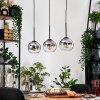 Koyoto hanging light, globe light, pendant light Ecru, black, 3-light sources