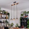 Koyoto hanging light, globe light, pendant light Ecru, black, 3-light sources