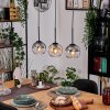 Koyoto hanging light, globe light, pendant light Ecru, black, 3-light sources