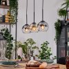 Koyoto hanging light, globe light, pendant light Ecru, black, 3-light sources