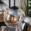 Koyoto hanging light, globe light, pendant light Ecru, black, 3-light sources