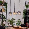 Koyoto hanging light, globe light, pendant light Ecru, black, 3-light sources