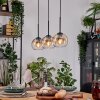 Koyoto hanging light, globe light, pendant light Ecru, black, 3-light sources