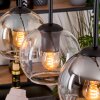 Koyoto hanging light, globe light, pendant light Ecru, black, 4-light sources