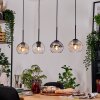 Koyoto hanging light, globe light, pendant light Ecru, black, 4-light sources