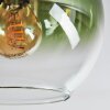 Koyoto ceiling light, globe light gold, black, 5-light sources