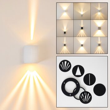 Mora Outdoor Wall Light LED white, 2-light sources