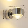 INDORE Wall Light LED chrome, 2-light sources