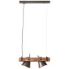 Pendant Light Brilliant Plow Dark wood, black, 2-light sources