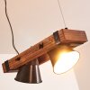 OKSBOL Pendant Light Dark wood, black, 2-light sources