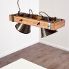 OKSBOL Pendant Light Dark wood, black, 2-light sources