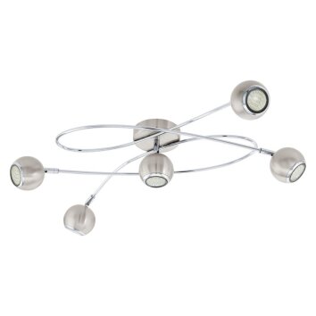 Eglo LOCANDA wall and ceiling light matt nickel, 5-light sources