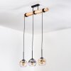 Koyoto hanging light, globe light, pendant light Ecru, black, 3-light sources