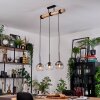 Koyoto hanging light, globe light, pendant light Ecru, black, 3-light sources