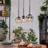 Koyoto hanging light, globe light, pendant light Ecru, black, 3-light sources