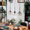 Koyoto hanging light, globe light, pendant light Ecru, black, 3-light sources