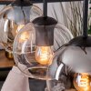 Koyoto hanging light, globe light, pendant light Ecru, black, 3-light sources