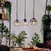 Koyoto hanging light, globe light, pendant light Ecru, black, 3-light sources