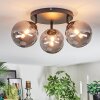 Chehalis ceiling light, globe light Smoke-coloured, 3-light sources