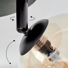 Chehalis ceiling light, globe light Amber, 3-light sources