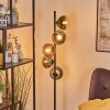 Gastor globe light, floor lamp 33 cm blue, chrome, green, clear, coppery, Smoke-coloured, 5-light sources