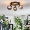 Chehalis ceiling light, globe light Smoke-coloured, 3-light sources