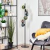 Gastor globe light, floor lamp 34 cm blue, chrome, green, clear, Smoke-coloured, 6-light sources
