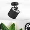 Bassagoda ceiling light, ceiling spotlight black, 1-light source