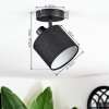 Bassagoda ceiling light, ceiling spotlight black, 1-light source