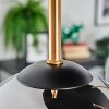 Koyoto ceiling light, globe light 45 cm brass, black, 5-light sources