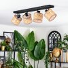 Barcos ceiling light, ceiling spotlight black, 4-light sources