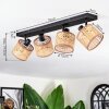 Barcos ceiling light, ceiling spotlight black, 4-light sources