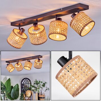 Barcos ceiling light, ceiling spotlight black, 4-light sources