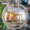 Koyoto hanging light, globe light, pendant light Amber, clear, Smoke-coloured, 5-light sources