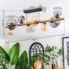 Chehalis ceiling light, globe light gold, black, 8-light sources