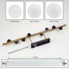Chehalis ceiling light, globe light gold, black, 8-light sources